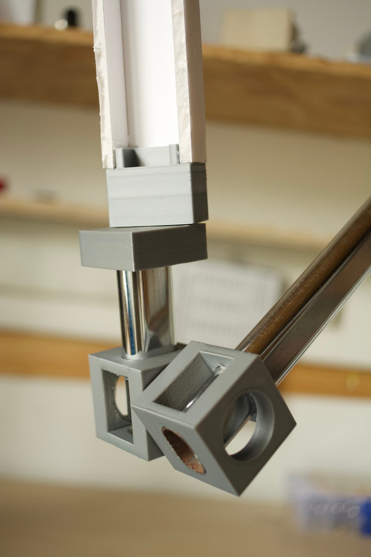 Lamp Mk 1 - Initial prototype on workbench