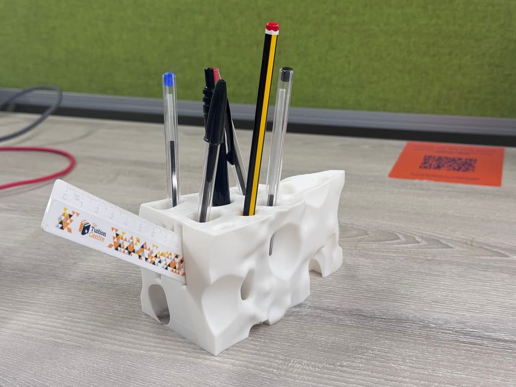 Cheese Pencil Holder